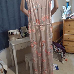 Floral jumpsuit wise medium new with tags